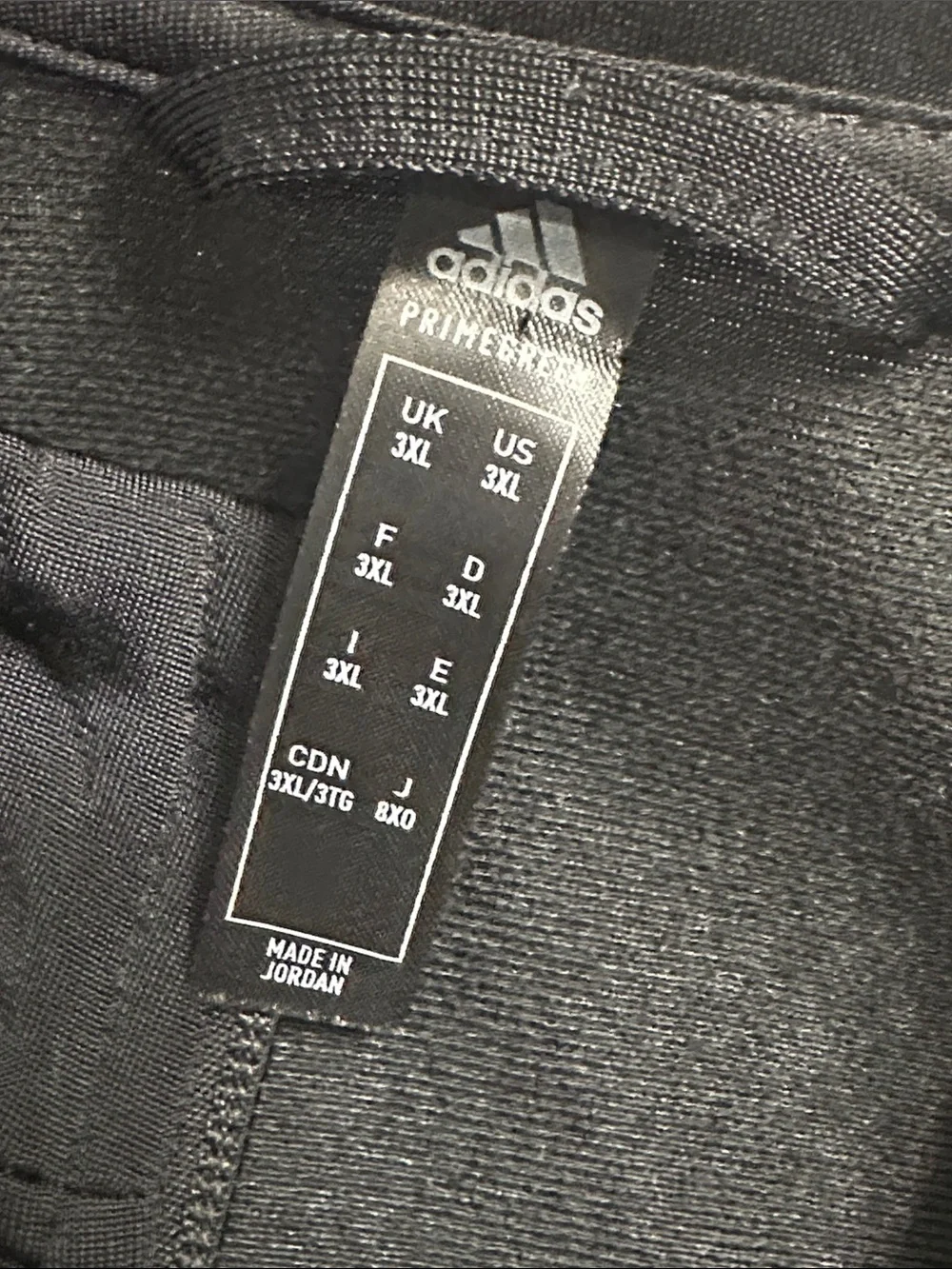 Adidas Men’s Track Jacket Black Full Zip Size 3XL‎
